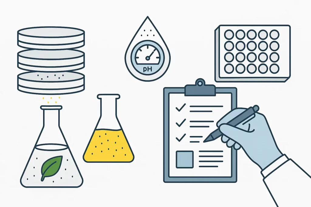 Quality control process for bulk sucralose sweetener in industrial factory production.